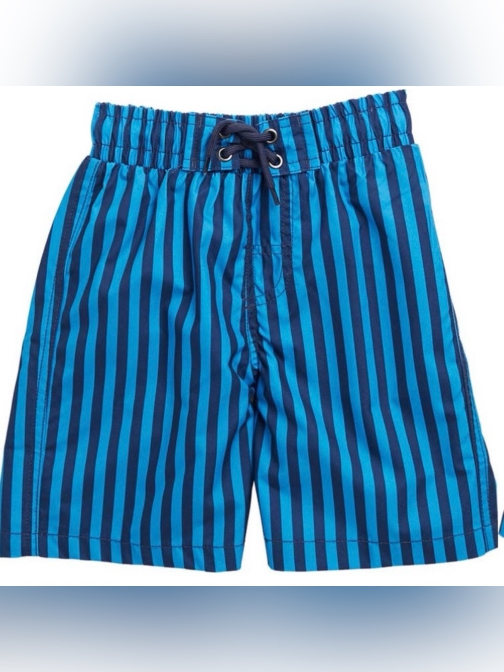 🆕 Boys Blue Cabana Stripe Swim Trunks | Size 4 | BEACH BROS